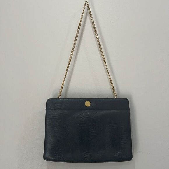 Coblentz Vintage Genuine Leather Metal Chain Strap Shoulder Bag - Picture 1 of 5